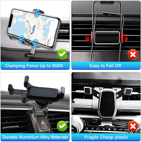 Car Phone Holder for 2016-2021 Honda Civic Accessories 10th Gen. Air Vent Cell Phone Mount Handsfree Thick Case Friendly Car Mount for 4-7 Inch Ph...