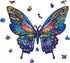 GLOBLELAND Wooden Jigsaw Puzzles for Adults 13x11inch 120Pcs Butterfly Jigsaw Puzzles Wood Adult Colorful Animals Shaped Jigsaw Puzzles for Birthd...