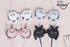 QearFun Bunny Earbuds for Kids with Ear Hooks, Kawakii Wired Over Ear Headphones Earphones Gifts for School Girls and Boys with Microphone & Ear L...