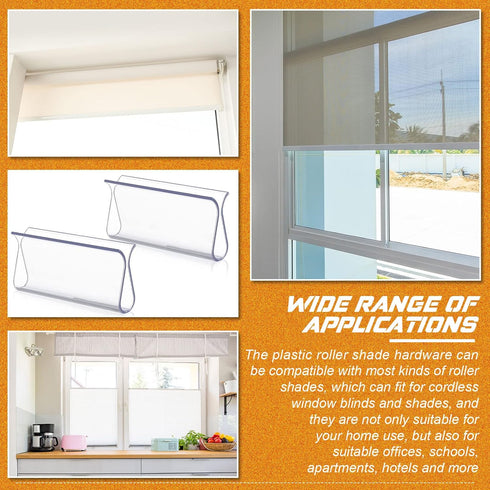 Roller Window Shades Shade Pull for Roller Shades Pull Down Shades Blinds for Windows Shade Grips Plastic Hem Grip Roller Shade Hardware for Home ...