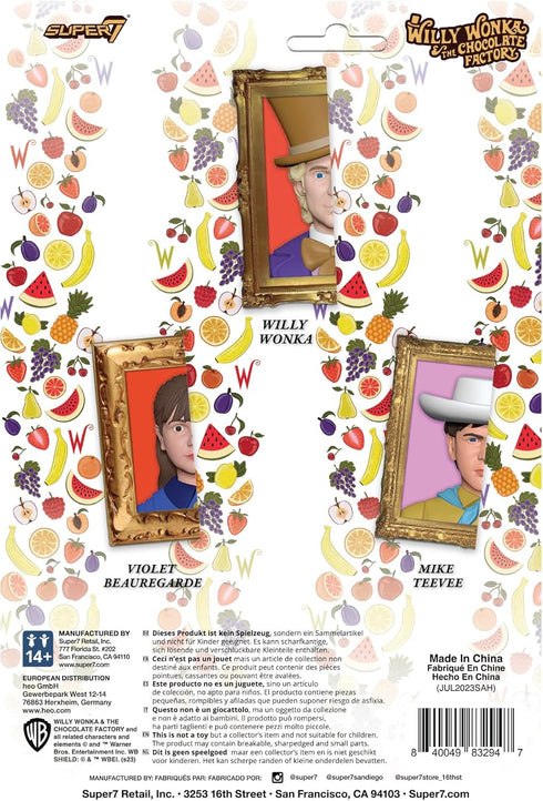 Super7 Willy Wonka & The Chocolate Factory ReAction Figures Wave 01 - Violet Beauregarde Action Figure...