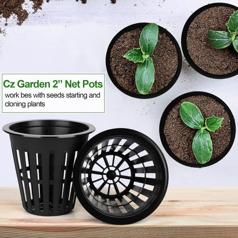50PCS 2 inch Net Pots, Hydroponics Cup, Net Cups for Indoor or Outdoor Growing...
