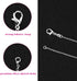 36 Pack Chain Necklace Bulk for Jewelry Making, Cridoz Necklace Jewelry Chains Silver Plated Necklace Chains for Necklace Jewelry Making, 1.2 mm (...