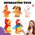 Hopearl Talking Unicorn Repeats What You Say Walking Electric Interactive Animated Toy Speaking Plush Buddy Gifts for Toddlers Birthday, 9.5''...
