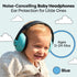 Baby Headphones for Noise Protection - 1 Count Blue Over-Ear - Adjustable Headband & Padded Earcups - Infant Noise Blocking Earmuffs & Toddler Ear...