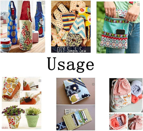 Quilting Fabric, Misscrafts 25pcs 8" x 8" (20cm x 20cm) Cotton Craft Fabric Bundle Patchwork Pre-Cut Quilt Squares for DIY Sewing Scrapbooking Qui...