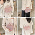 Fashion Candy Color Jelly Crossbody Bag for Women Girls Transparent Satchel Shoulder Handbag with Beaded Top Handle...