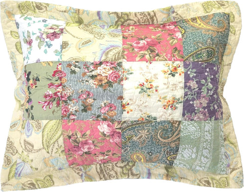 Greenland Home Fashions Blooming Prairie Sham-Multi, Standard 20x26-inch, Multicolor...