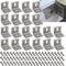 20 Pcs Table Fasteners, Corner Adjustable Braces, Wood Table Fasteners, Wood Table Angle Mounting Brackets with 60 Screws...