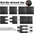 10 PCS Black 3D Wall Panels, 14.5 sq.feet Coverage, Printable Wallpaper Sticker with Self-Adhesive Waterproof Brick PE Foam Wall Panels Peel and S...