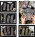 Vintage Flowers Stickers Set for Journaling - Maxleaf 12Sheets Clear Waterproof 3D Flowers Scrapbook Supplies Gold Foil Stickers Pack for Art Bull...