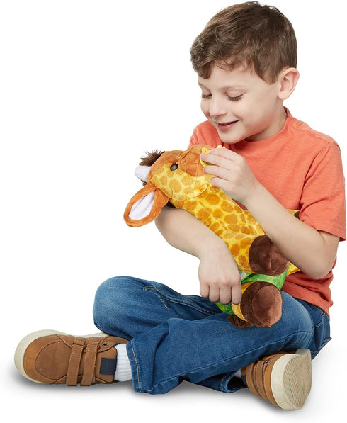 Melissa & Doug 11-Inch Baby Giraffe Plush Stuffed Animal with Pacifier, Diaper, Baby Bottle...