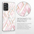 kwmobile Case Compatible with Samsung Galaxy A52 / A52 5G / A52s 5G - Case Clear TPU Cover with Design - Glory Mix 2 Rose Gold/White/Dusty Pink...