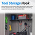 Tool Hooks Compatible with Lifetime Storage Shed Accessories, Black Shed Hook fit for Rakes Shovels Scissors Knives Power Tools, Plastic Shed Acce...
