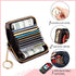 RFID Credit Card Holder Wallets for Women, Small Card Case Wallet with Keychain and Zipper, Mushrooms Leather Card Holder Pocket Business Card Acc...