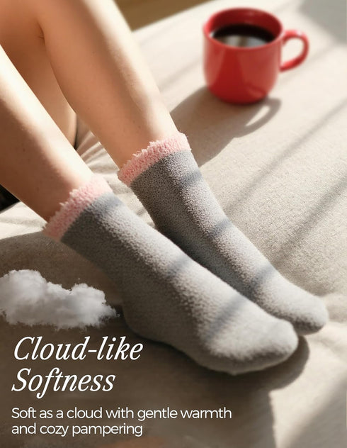 TEHOOK Warm & Cozy Gifts for Women, Fluffy Fuzzy Sock, Plush Sleeping Slipper Socks - Soft Warm Fabric...
