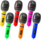 6 Pieces Inflatable Microphones (Random Colors) Birthday Party Decorations 9.8 Inches Inflatable Cosplay Microphone - Back To 80s 90s Birthday Par...