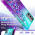NGB Designed for Samsung Galaxy Note 20 & Note 20 5G Case, Aqua/Purple | Glitter Liquid Sparkle Cute Cover for Women Girls Kids | with Screen Prot...