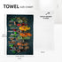 Colourful Herbs Spices Cooking Black Dish Kitchen Towels Set of 2 Soft Absorbent Hand Towels Tea Towels Gifts Bathroom Home Decorative 16x24 Inch...