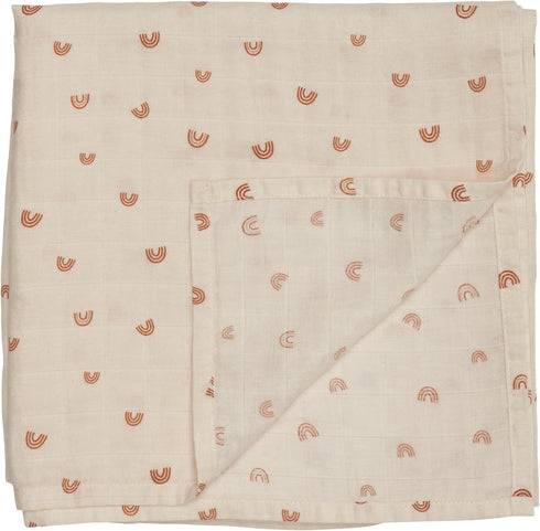 Denmark - Muslin Swaddle Blankets – 100% Organic Cotton Super Soft Baby Swaddle – Ideal Receiving Blanket for Baby Boy and Girl – 47’’ x 47’’ (Rai...