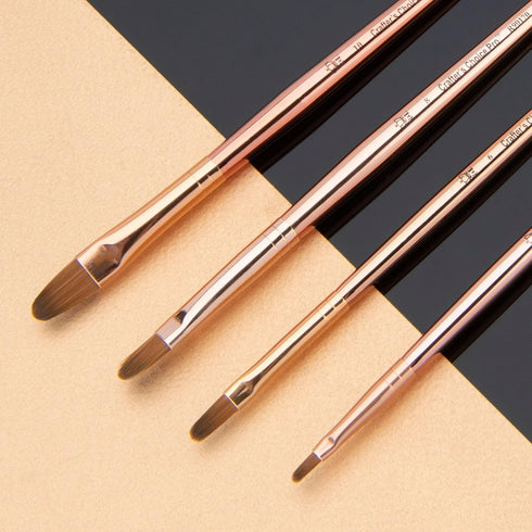 Royal & Langnickel Crafter's Choice Pro Synthetic Sable Filbert Craft Brush Set, 4pc...