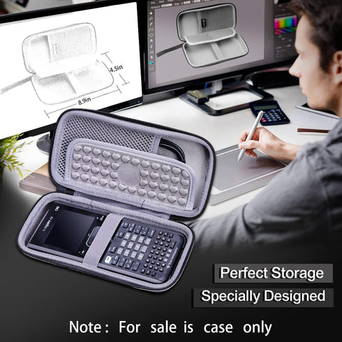Hard Case Compatible with Texas Instruments TI-84 Plus CE/TI-84 Plus/TI-Nspire CX II CAS/TI-Nspire CX II/TI-83 Plus/TI-85 /TI-86 /TI30xs /TI36X Pr...