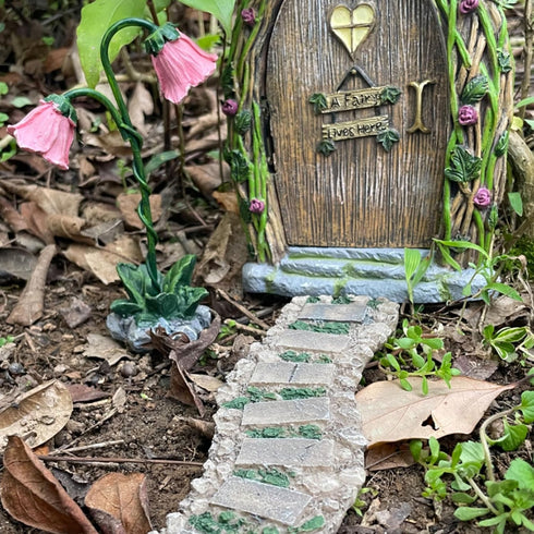 Fairy Garden Walkway Path Miniature Pathway,Stone Pathway, Mini Path Road for Fairy Garden Accessories, Resin Path, Dollhouse Ornaments...