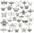 100g About (80-84pcs) Craft Supplies Mixed Butterfly Dragonfly Bee Insect Charms for Jewelry Making Crafting Findings Accessory for DIY Necklace B...