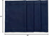 Solino Home Navy Placemats Set of 4 - Cotton Linen Hemstitch Placemats 14 x 19 Inch for Summer, Fall...