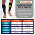Calf Compression Sleeves for Men and Women - (1 Pair) Footless Compression Socks Support for Varicose Vein, Nursing, Pregnancy, Running - PhysFlex...