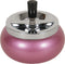 5.5" Large Metal Spinning Ashtray - Metallic Glitter Rounded Bottom (Pink)...
