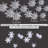 OuMuaMua Winter Christmas Hanging Decorations, 12PCS 3D Large Silver Snowflakes & 12PCS White Paper Snowflakes Hanging Garland for Christmas Winte...