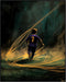 Posterizer 1 pcs-abstract Football-soccer player dribbling with vibrant speed lines -2-Sports & Hobby Art Gifts for sports fans Decor for Home & O...