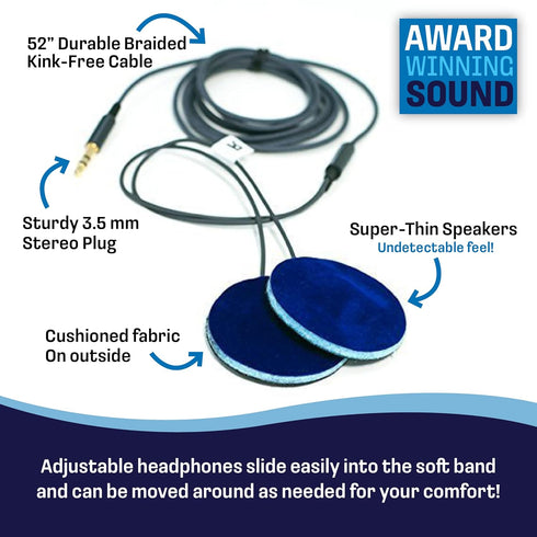 CozyPhones Kids Headphones Volume Limited with Thin Speakers & Super Soft Fleece Headband - Perfect Toddlers & Children's Earphones for Home, Scho...