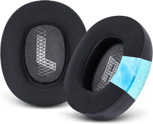 GVOEARS Cooling Gel Replacement Ear Pads for JBL Live 650/660BTNC E65BTNC Headphone, Ear Pads with Memory Foam and Breathable ICE Silk Fabric (Bla...