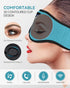 MUSICOZY Sleep Headphones 3D Bluetooth 5.4 Headband Sleep Mask, Wireless Sleeping Headphones Music Earbuds Eye Mask for Side Sleepers Travel with ...