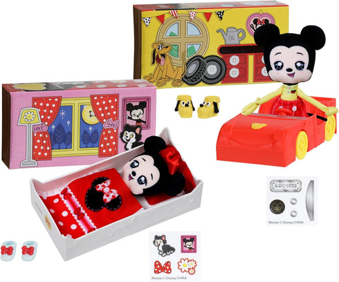 SWEET SEAMS 6" Soft Rag Doll Amazon Exclusive Bundle Pack – 2pc Toy | Classic Minnie Mouse Doll and Bedtime Playset Plus Classic Mickey Mouse and ...