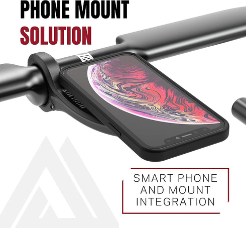 KOM Cycling Edge Universal Phone Adapter Attach Your Smartphone to Any Bike Mount - Quarter Turn Phone Mount Adhesive Adapter...