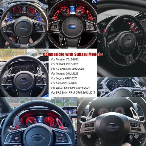 CKE Compatible with Subaru Crosstrek Forester Outback Impreza Legacy Ascent WRX BRZ Scion FR-S GT86 Accessories Car Paddle Shifter Extension Shift...
