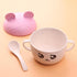 Wheat Straw Bowl with Lid & Spoon - BPA Free - Snack Bowls - Lightweight Plates, Reusable, Microwave & Dishwasher Safe - Wheat Straw Dinnerware - ...