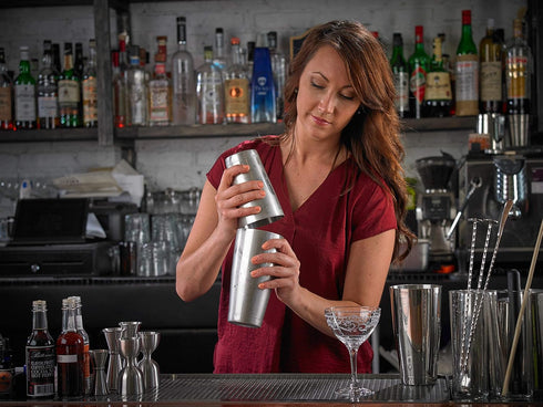 Barfly Shaker Cocktail Tin, Set (18 oz and 28 oz), Stainless Steel,M37009...