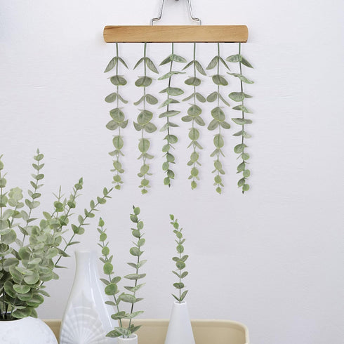 36pcs Artificial Eucalyptus Leaves Stems Real Grey Green Touch Leaf Branches for Home Office Flowers Bouquet Centerpiece Wedding Decoration...