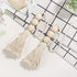 Garneck Wood Bead Garland,Farmhouse Tassels Beads, Rustic Country Decor Prayer Beads for Home Door Knob Christmas Decoration (1 Pack) (1pack) (8pa...