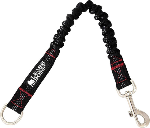 Leashboss Pattern Bungee Dog Leash Extension, 18" Shock Absorbing Lead Extender, Pattern Collection (18 Inch, Black Reflective)...