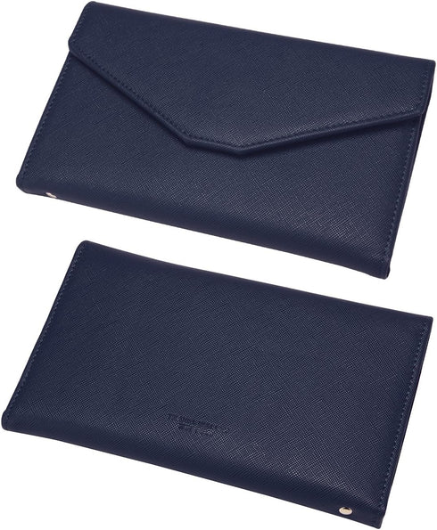 ZOPPEN Mulit-purpose Rfid Blocking Passport Holder Travel Wallet (Ver.4) Passport and Vaccine Card Holder ComboTri-fold Document Organizer Travel ...