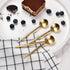 IMEEA Espresso Spoons Gold Demitasse Spoons Stainless Steel Coffee Spoons Mini Teaspoons 5.1-Inch, Set of 6...