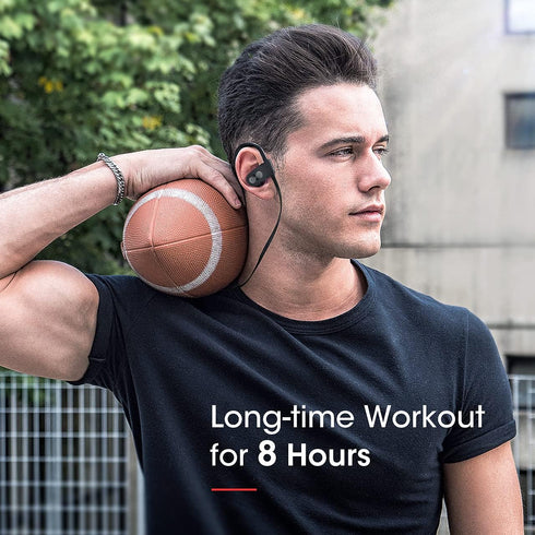 Bluetooth Headphones V5.0,Running Headphones w/16 Hrs Playtime, Bass+ HD Stereo Wireless Sports Earphones w/IPX7 Waterproof Earbuds in Ear for Wor...