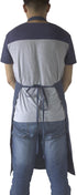 Navy Professional Resist Water Adjustable Extra Long Bib Apron 3 Pockets Home Kitchen Garden Restaurant Cafe Bar Pub Bakery for Cooking Chef Baker...