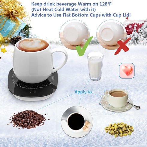 Coffee Mug Warmer for Desk with Auto Shut Off, Coffee Cup Warmer for Desk Office Home-Coffee Gifts...