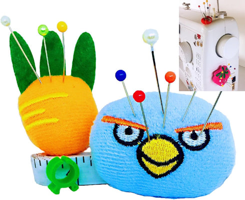 Pincushion for Sewing Machine Pin Holder 2 pcs Needle Storage Organizer DIY Craft Pink Girl...